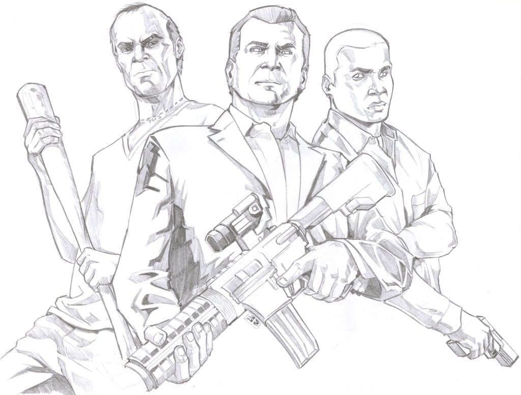 Grand Theft Auto Coloring Pages - Coloring Home