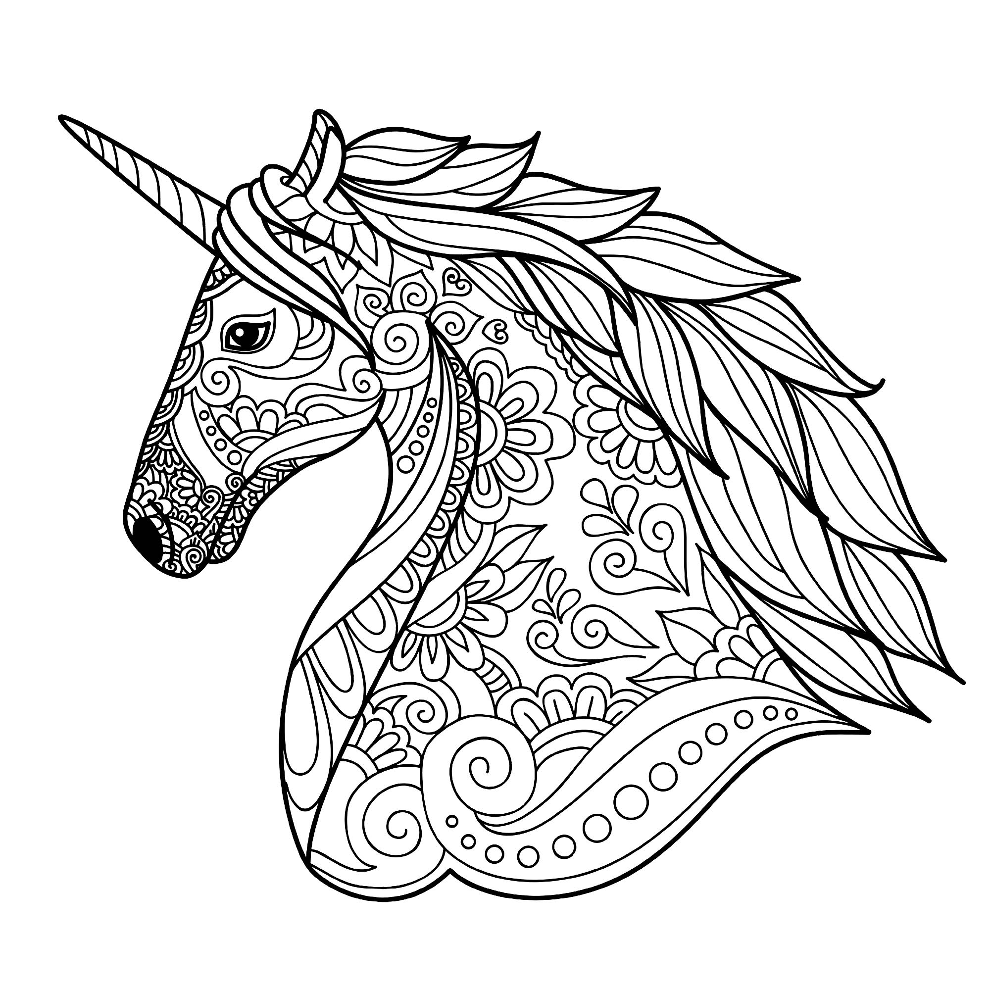 Coloring Pages : Unicorns Free To Color For Children Kids Coloring ...