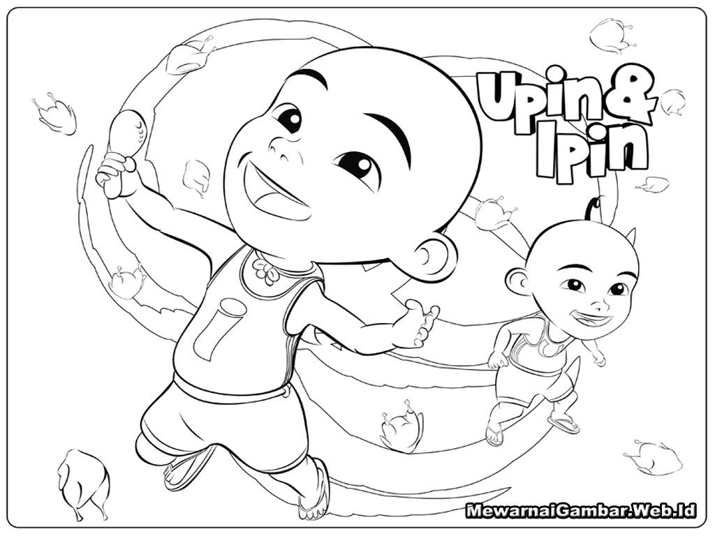Upin Ipin Coloring Pages   Coloring Home