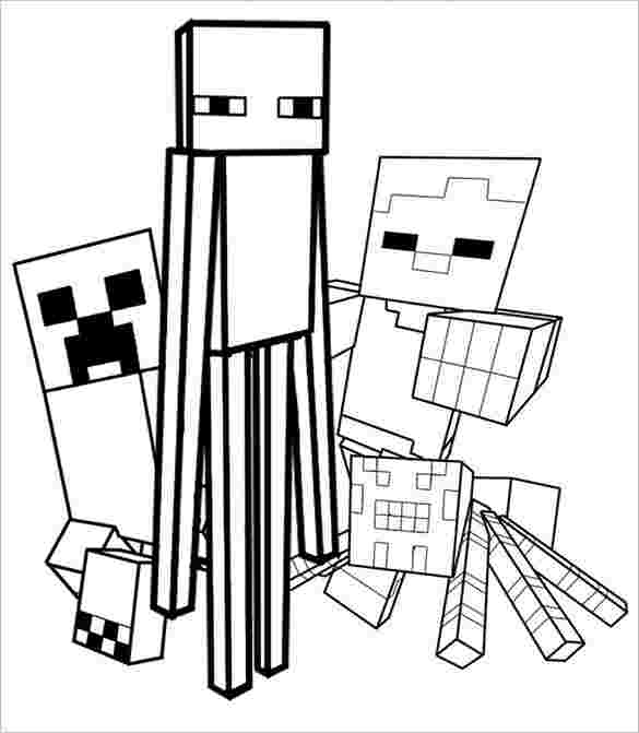 free printable colouring pages minecraft print minecraft creeper ...