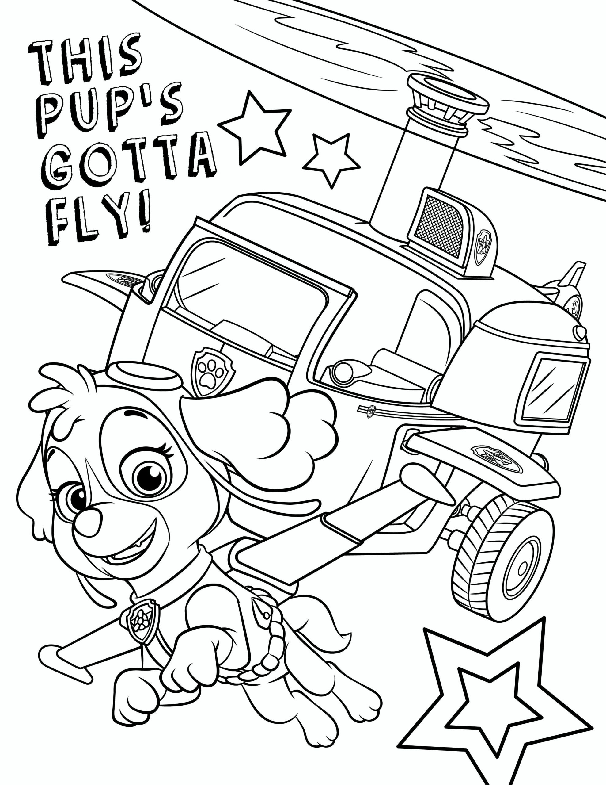 paw patrol skye coloring pages  coloring home