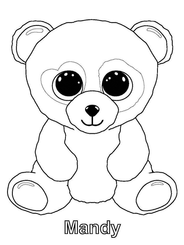 Mandy Beanie Boo Coloring Page - Free ...