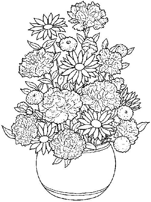 Drawing Of Flower Pot For Kids - Novocom.top