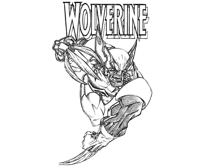 The wolverine coloring pages