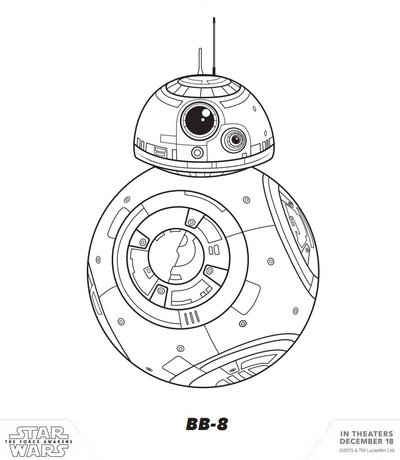 Coloring Pages: FREE Download! Star Wars: The Force Awakens ...