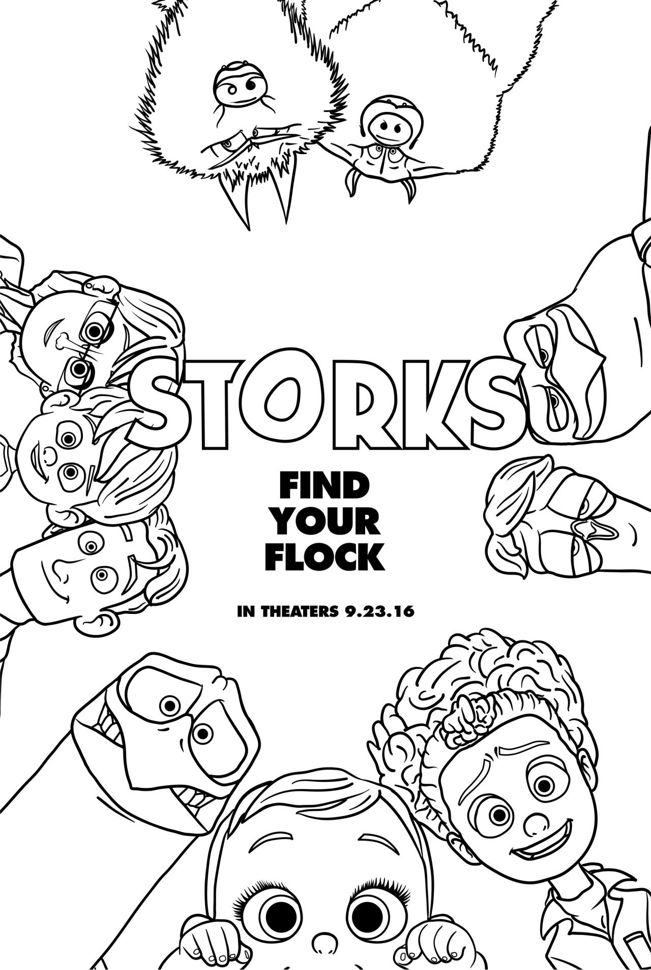 Storks — We could use your coloring expertise! Color in...