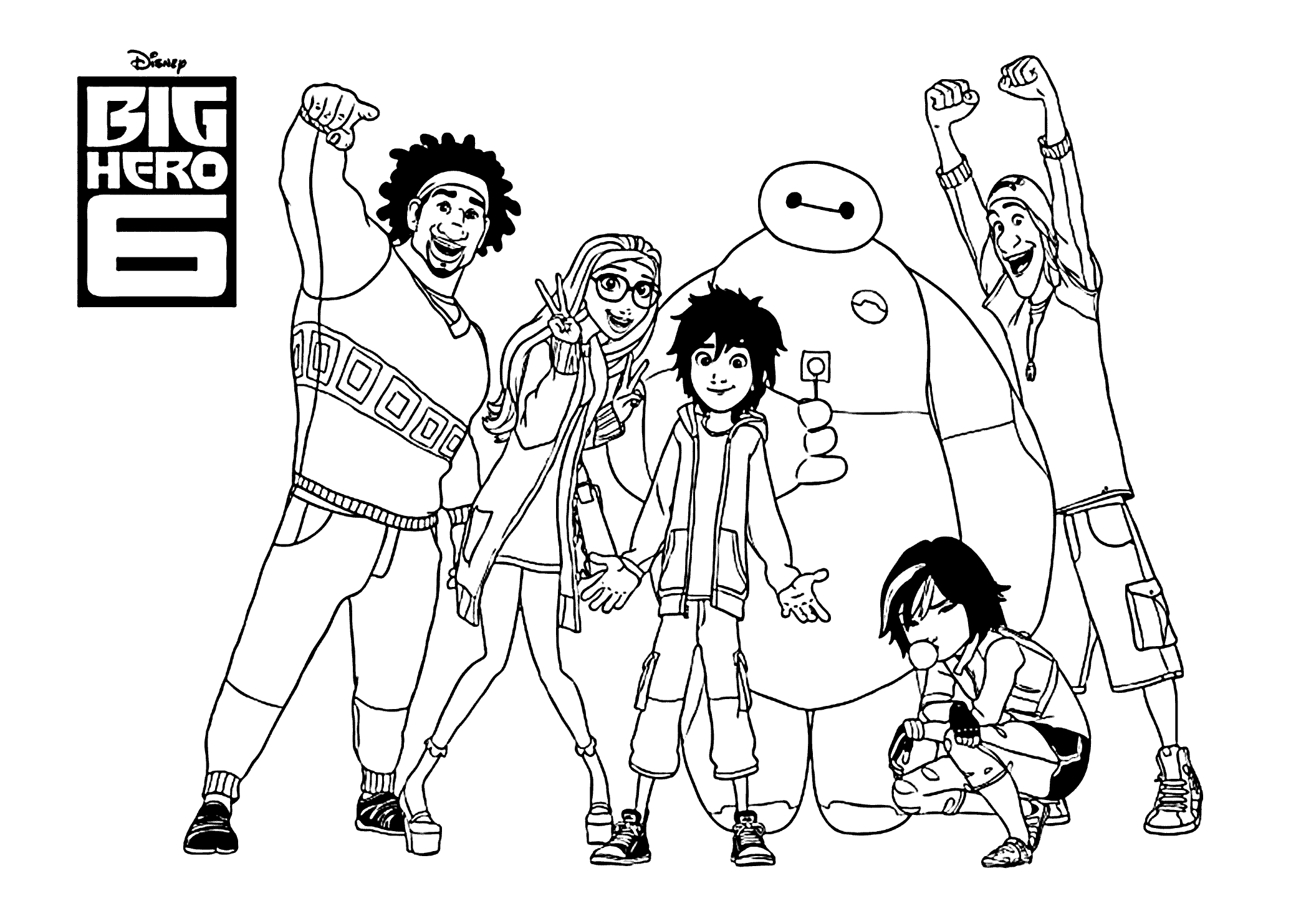 Big Hero 6 Coloring Pages Pdf - Сoloring Pages For All Ages