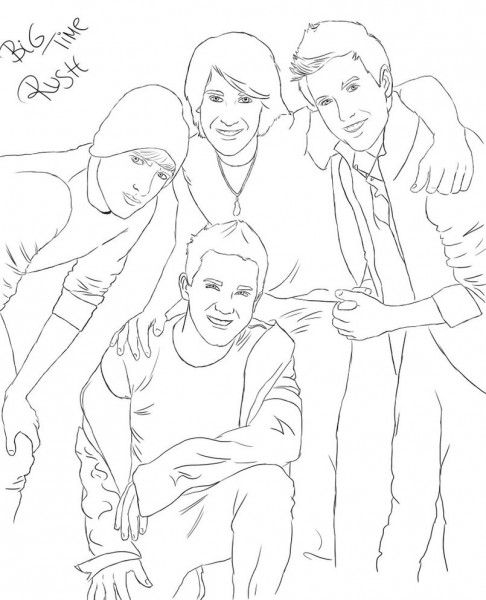 big time rush coloring pages  coloring home