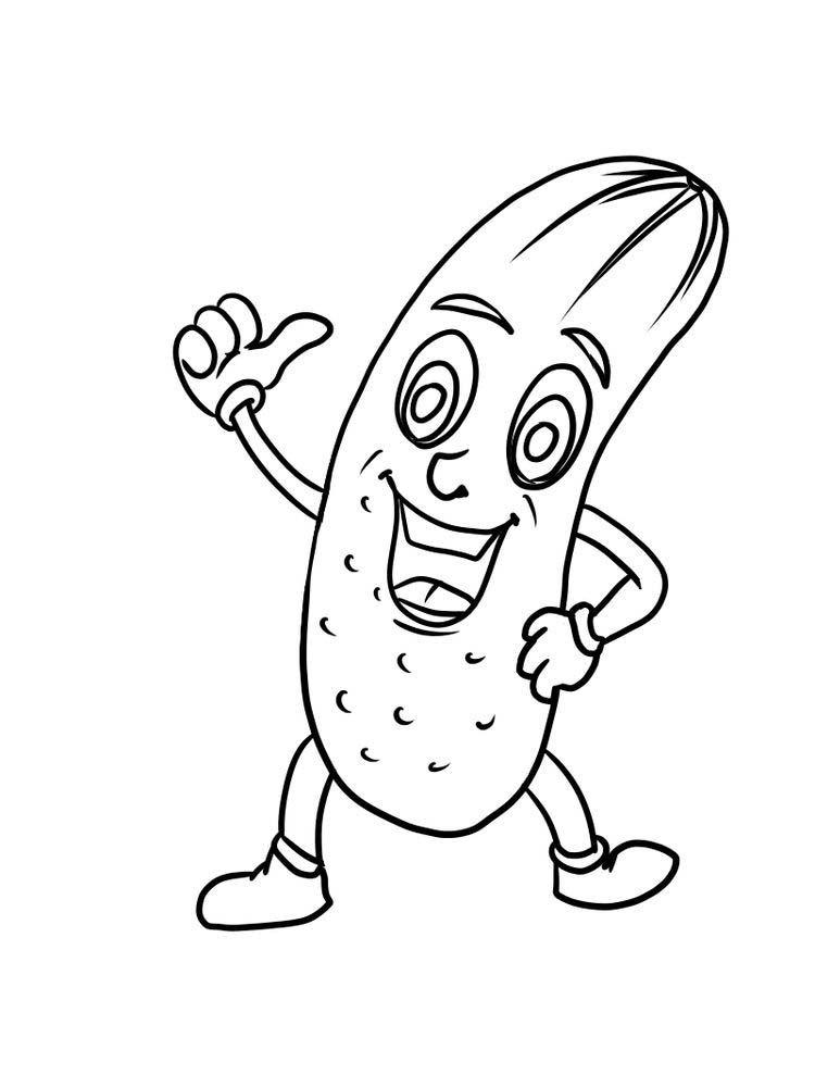 printable cucumber coloring pages pdf | Animal coloring pages, Fruit coloring  pages, Coloring pages