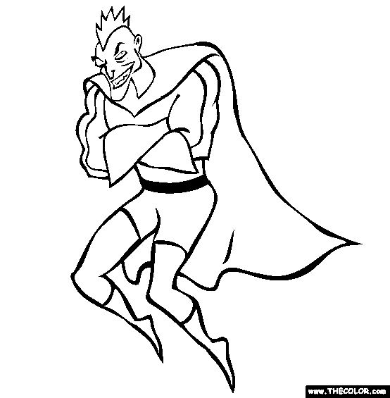 Meanstreak Coloring Page | Free Villian Coloring
