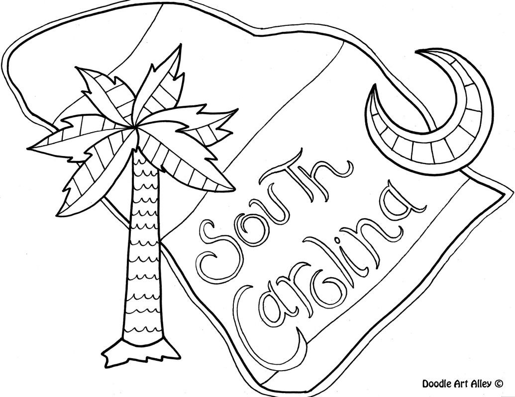 Southcarolina.jpg | Coloring pages, Coloring pages for kids, Coloring pages  inspirational