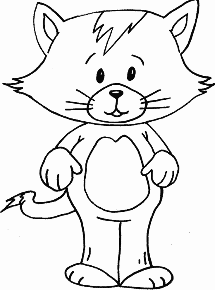 Rainbow Kitten Coloring Page : Kitten Coloring Pages - Best Coloring