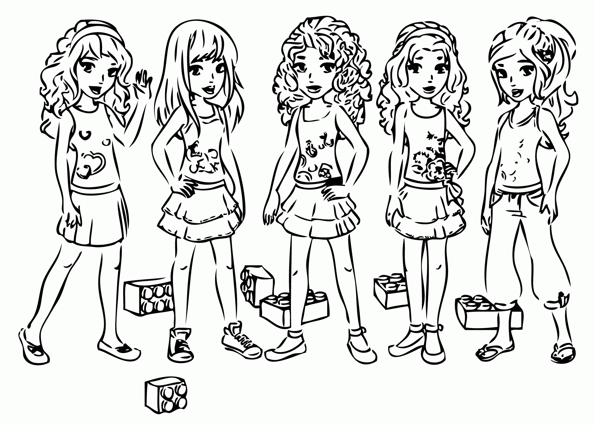 colouring pages lego friends | Colouring