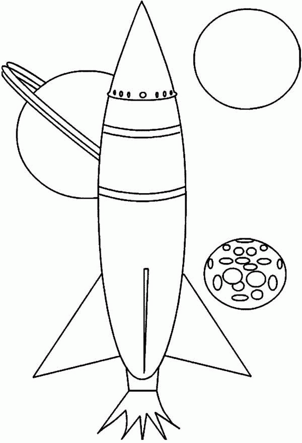 rocket ship to the moon coloring page: rocket-ship-to-the-moon ...