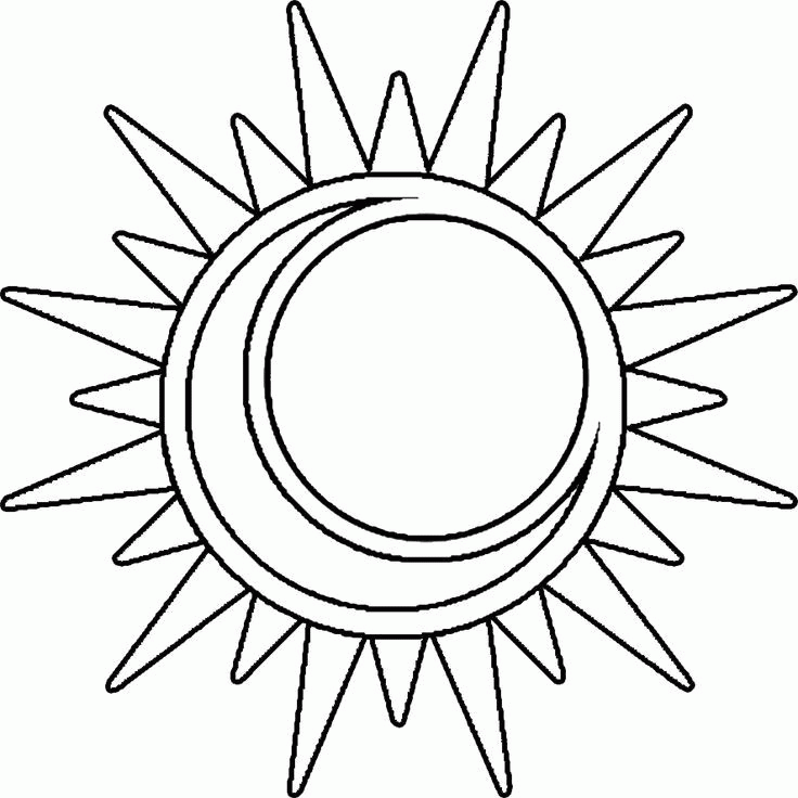 Sun And Moon Coloring Pages For S - High Quality Coloring Pages