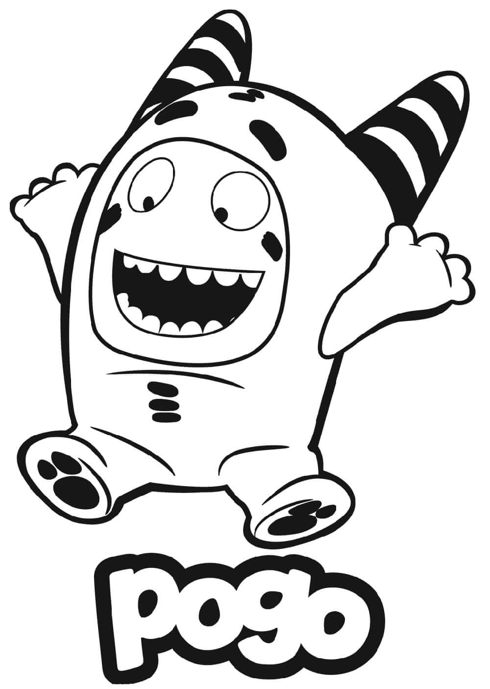 Oddbods Pogo Coloring Page - Free Printable Coloring Pages for Kids