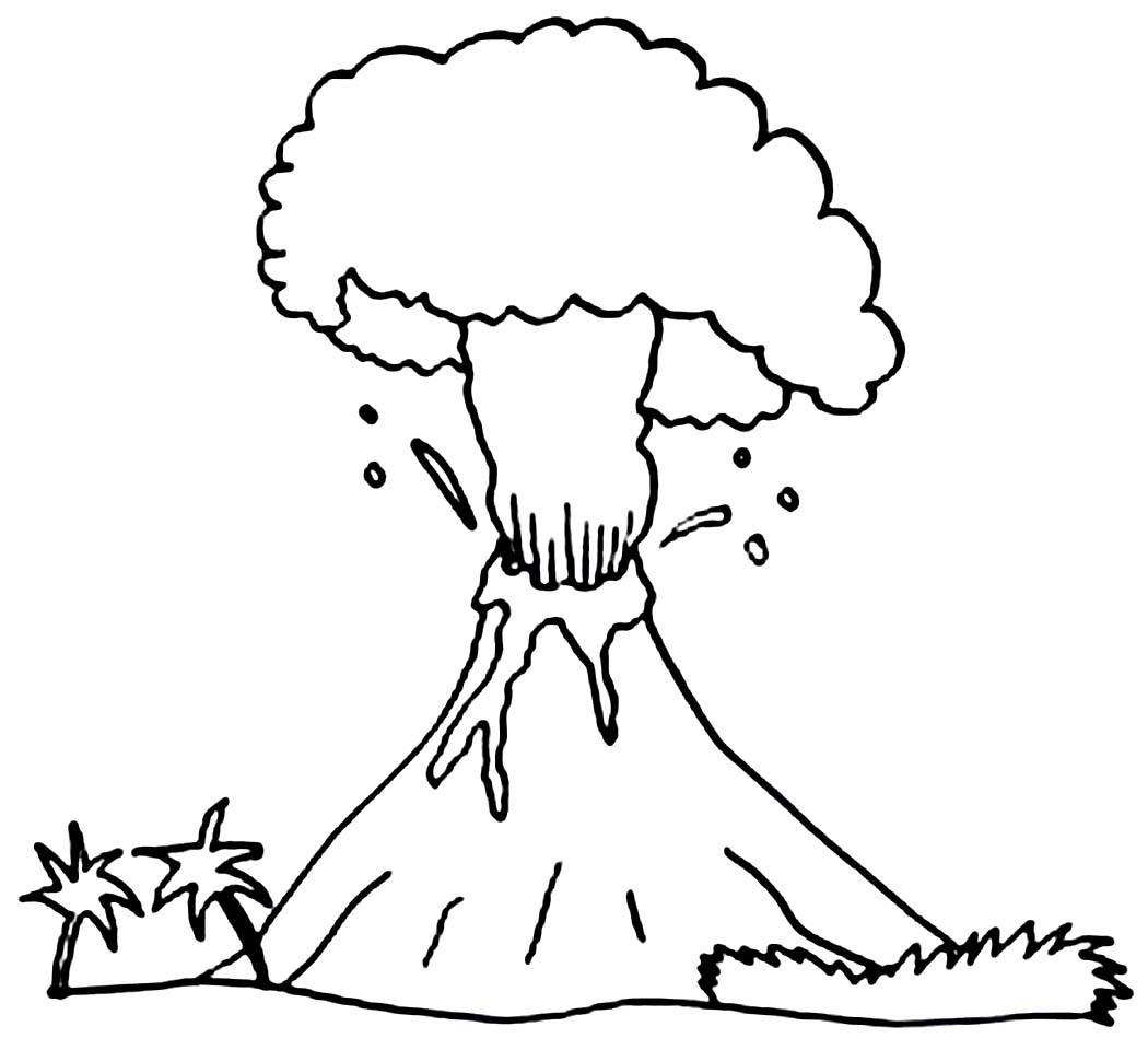 Volcano Coloring Pages - GetColoringPages.com