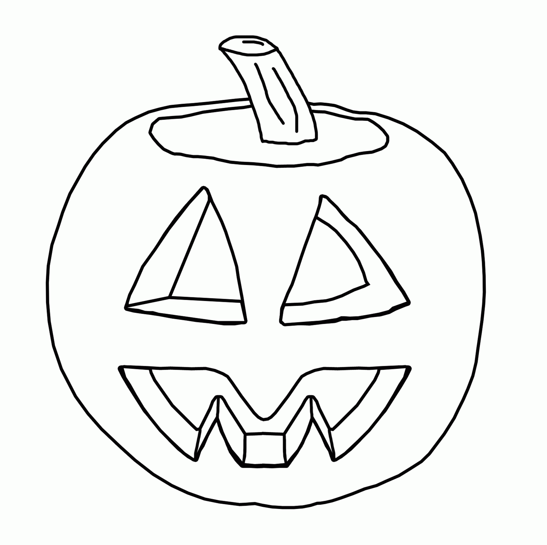Jack O Lantern Coloring Page Free Large Images Coloring Home