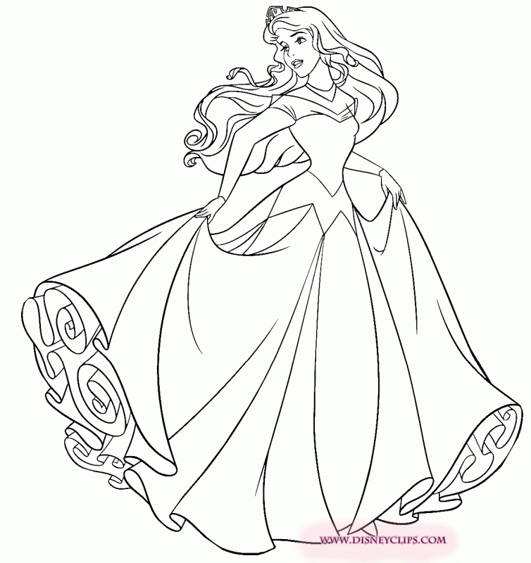 Aurora Coloring Pages Print - Coloring Home