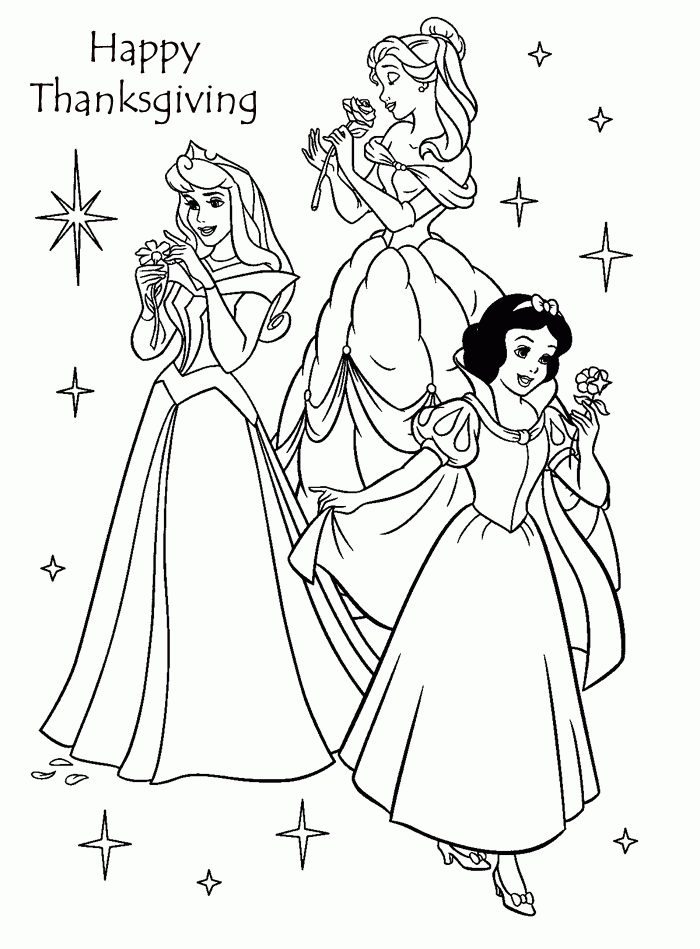 Disney Thanksgiving Coloring Pictures - Coloring Page