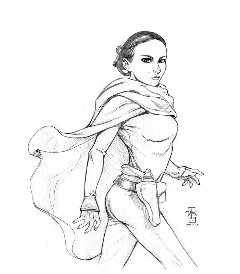 Padme amidala coloring pages download and print for free