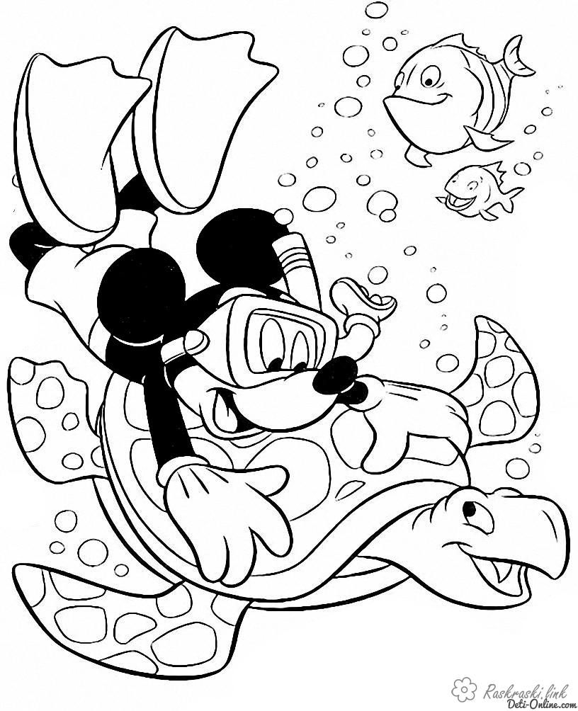 Undersea world Free Coloring pages online print.