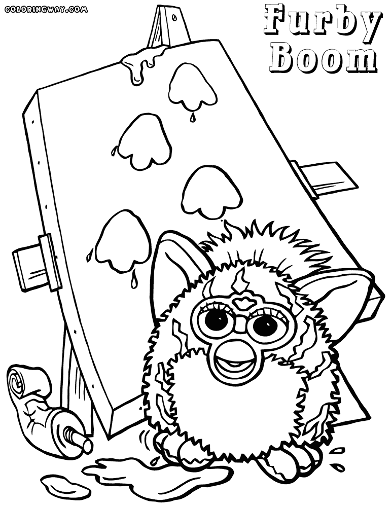 Download 175+ Furby Coloring Sheet For Kids Printable Free One Furby