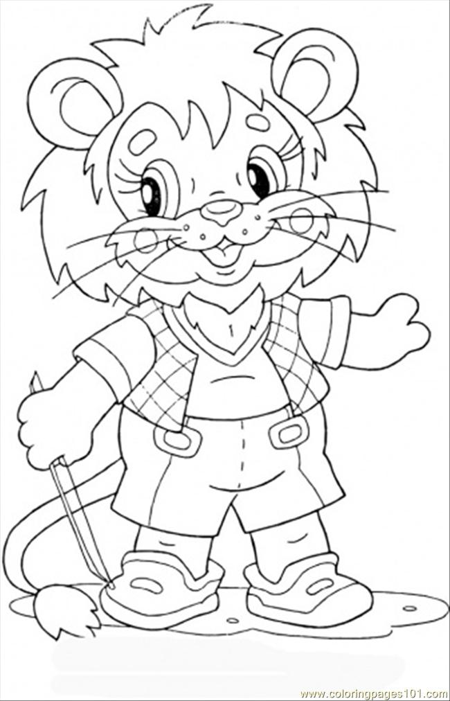 Lion Cub Coloring Page for Kids - Free Preschool Study Printable Coloring  Pages Online for Kids - ColoringPages101.com | Coloring Pages for Kids