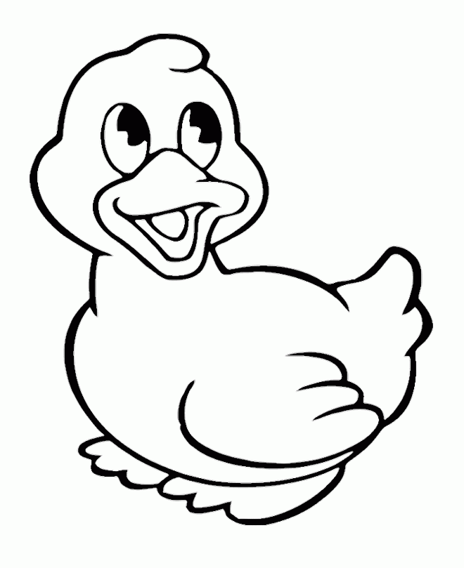 Download Coloring Pages For Animals Cute Ducks Colouring For Kids Coloring Home