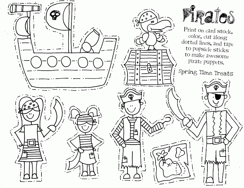 Puppet Coloring Page - Coloring Home