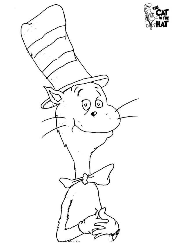 How to Draw Dr Seuss the Cat in the Hat Coloring Page | Color Luna