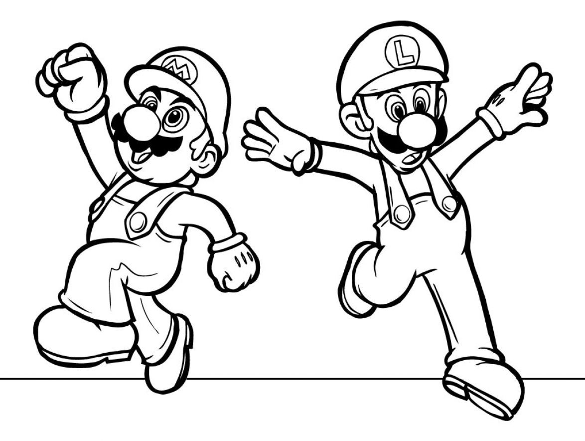 Mario And Sonic Printable - Coloring Pages For Kids And For Adults