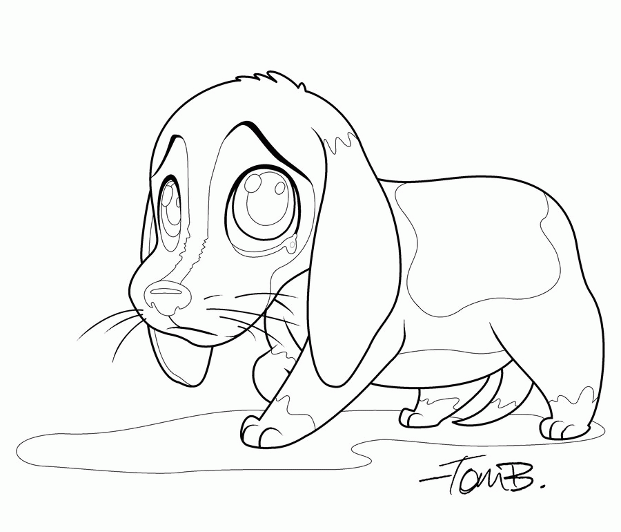 10 Pics of Sad Puppy Coloring Pages - Sad Dog Coloring Pages, Sad ...