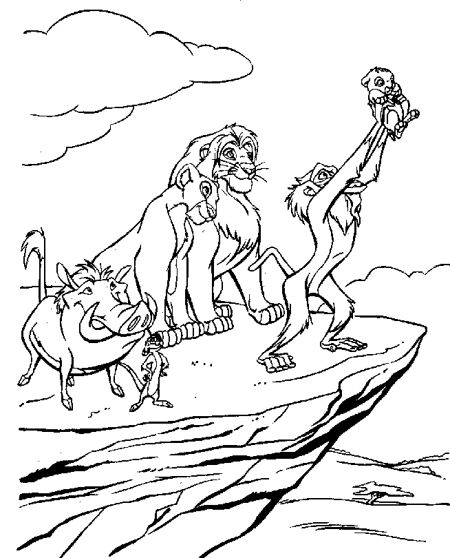 Pin Lion King Coloring Pages To Print