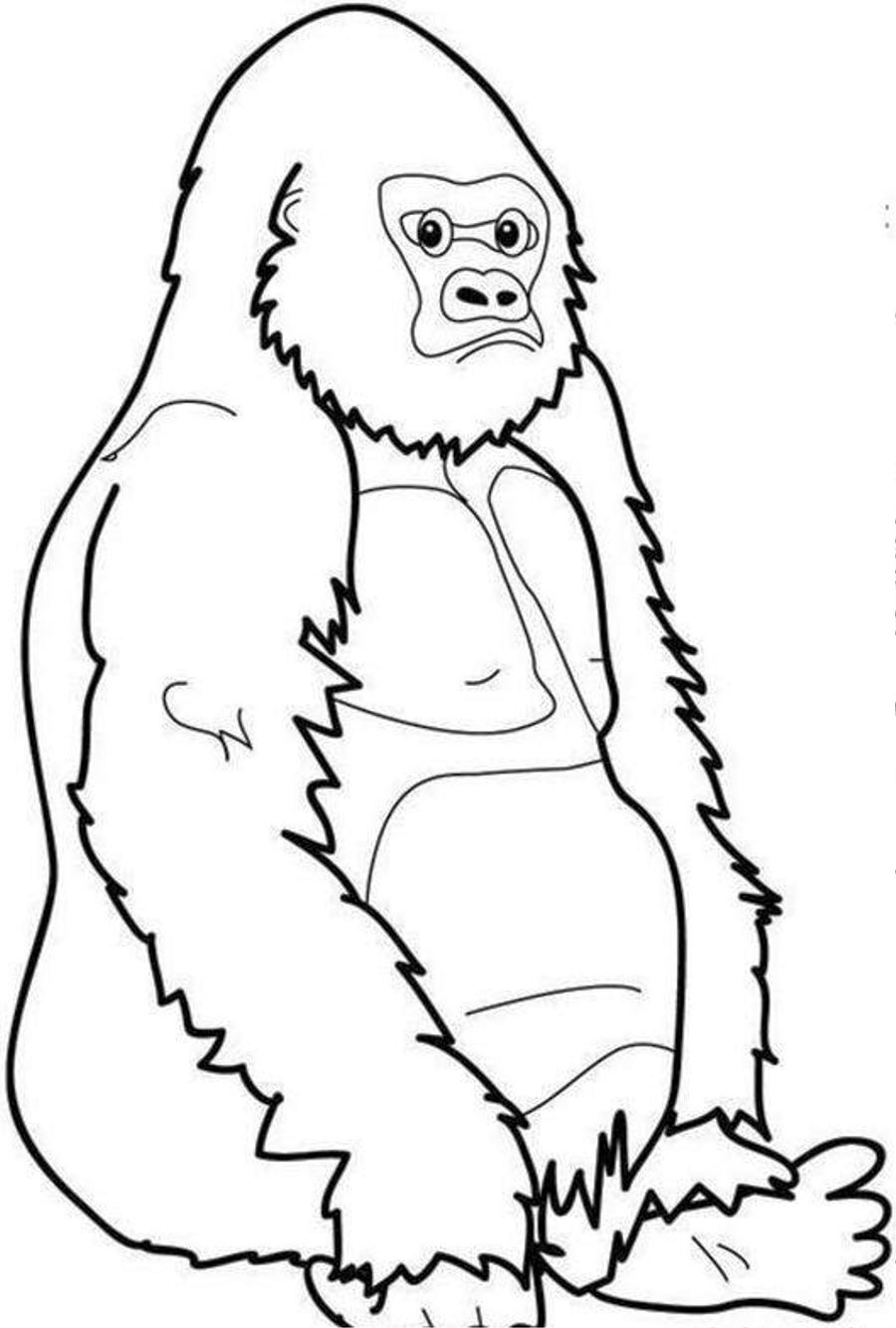 Gorilla Clip Art Black And White | Clipart Panda - Free Clipart Images
