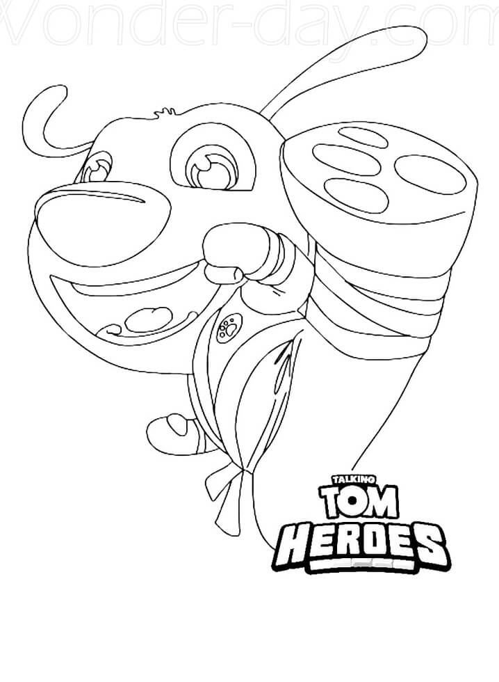 Talking Tom Heroes Coloring Page ...