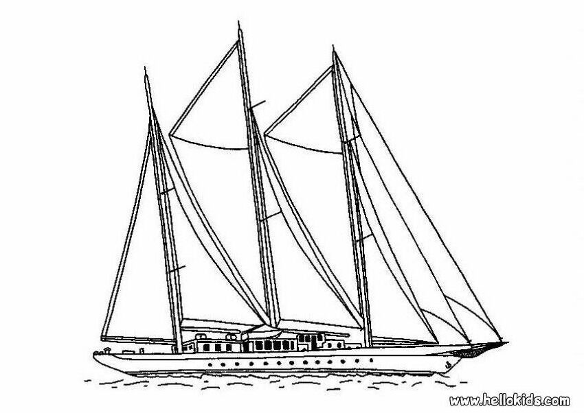 BOAT coloring pages - Motor boat