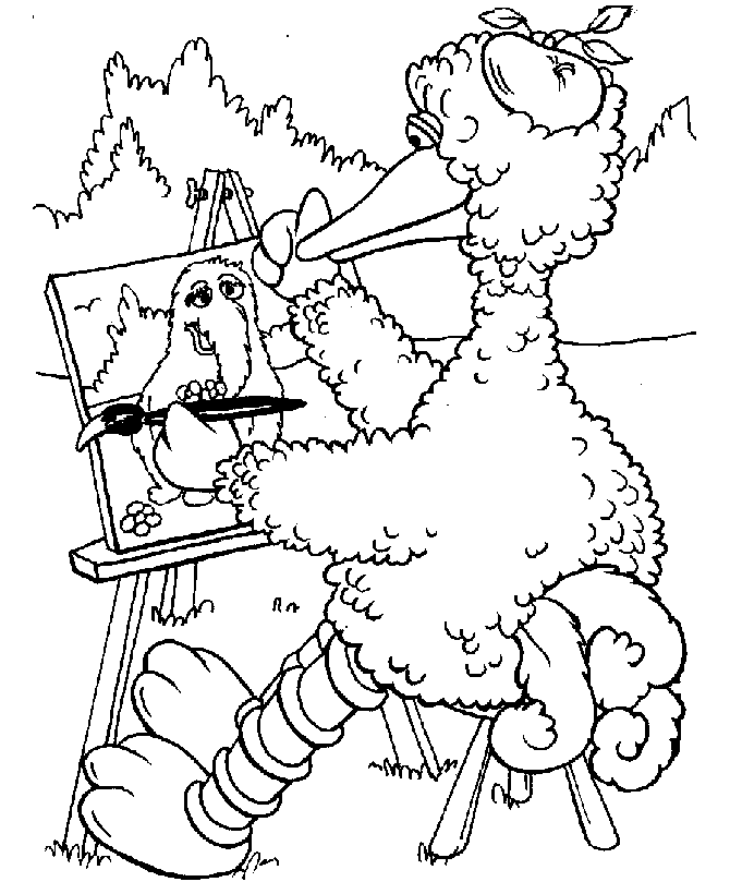 sesamstraat Colouring Pages
