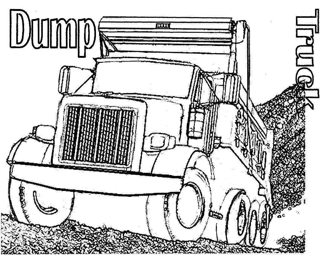 Free Printable Dump Truck Coloring Pages For Kids Coloring Home