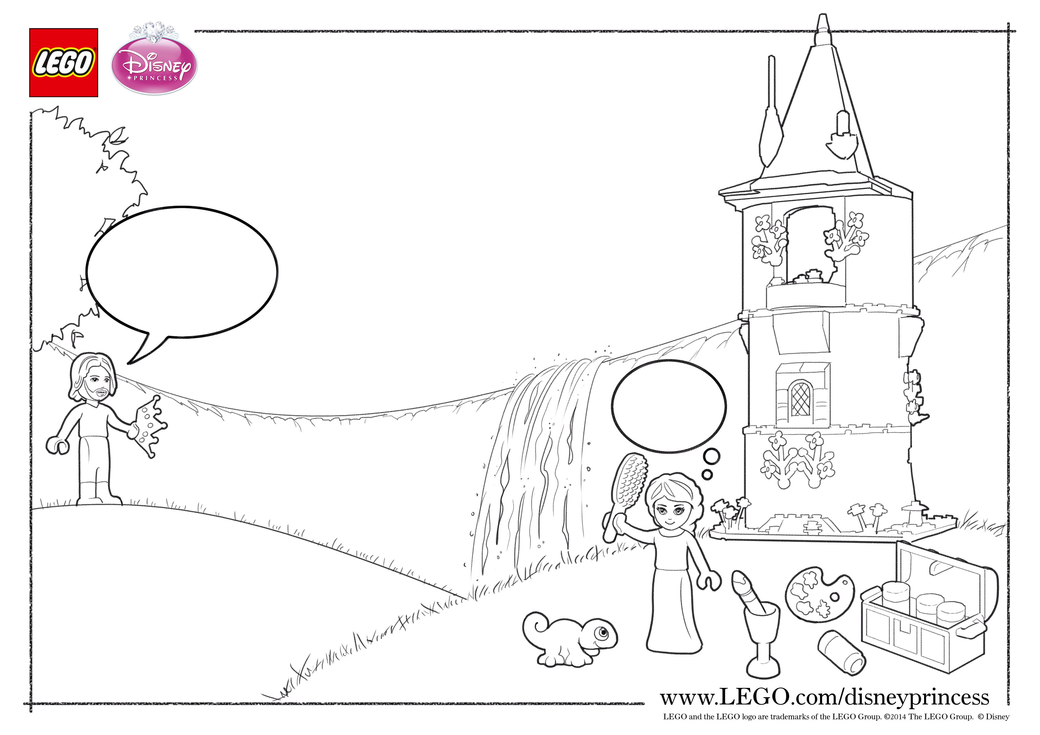 Lego Disney Princesses Coloring Pages - Coloring Home