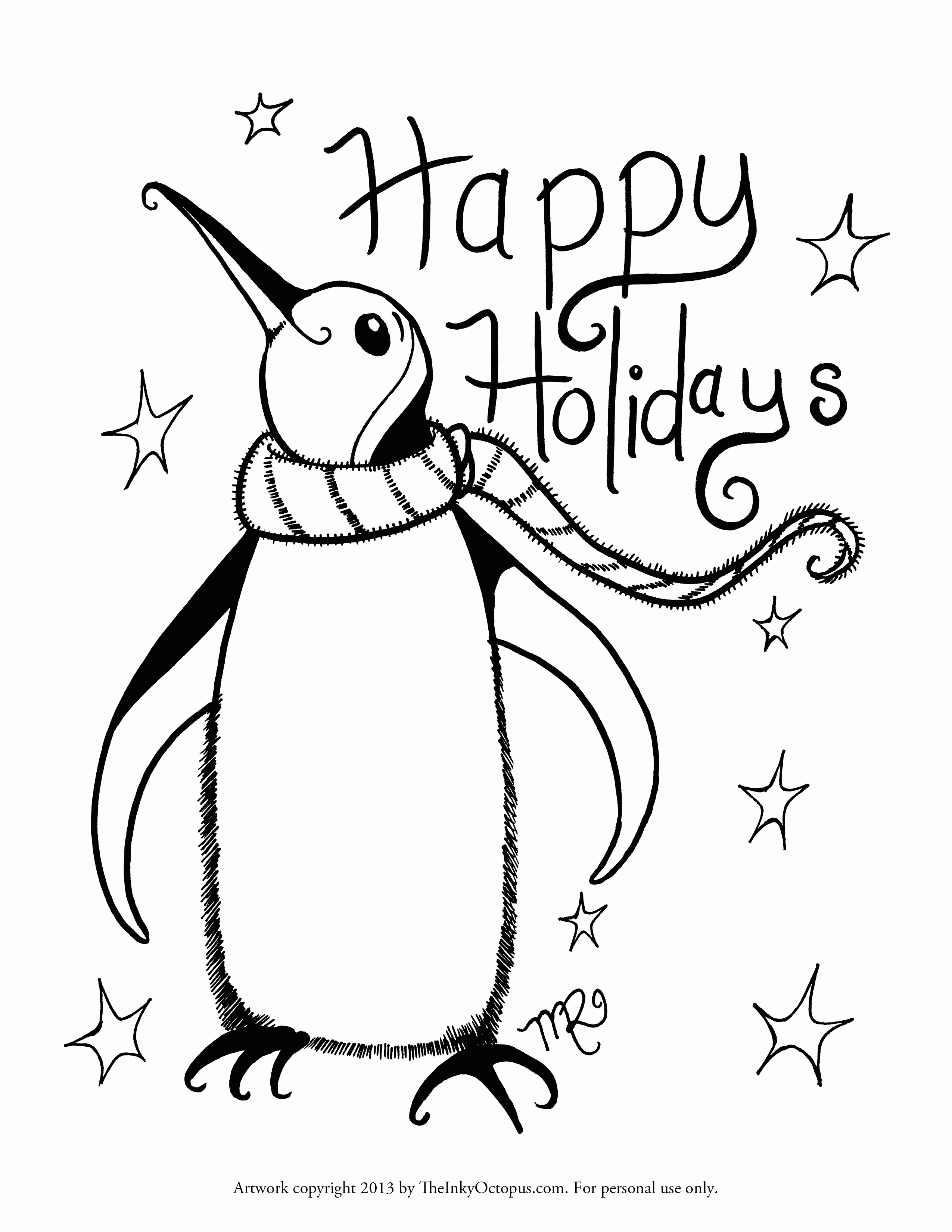 Free Printable Holiday Coloring Pages For Adults Holiday Coloring ...