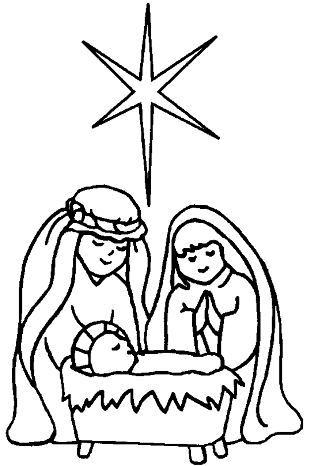 Nativity Coloring Pages - Coloring Kids