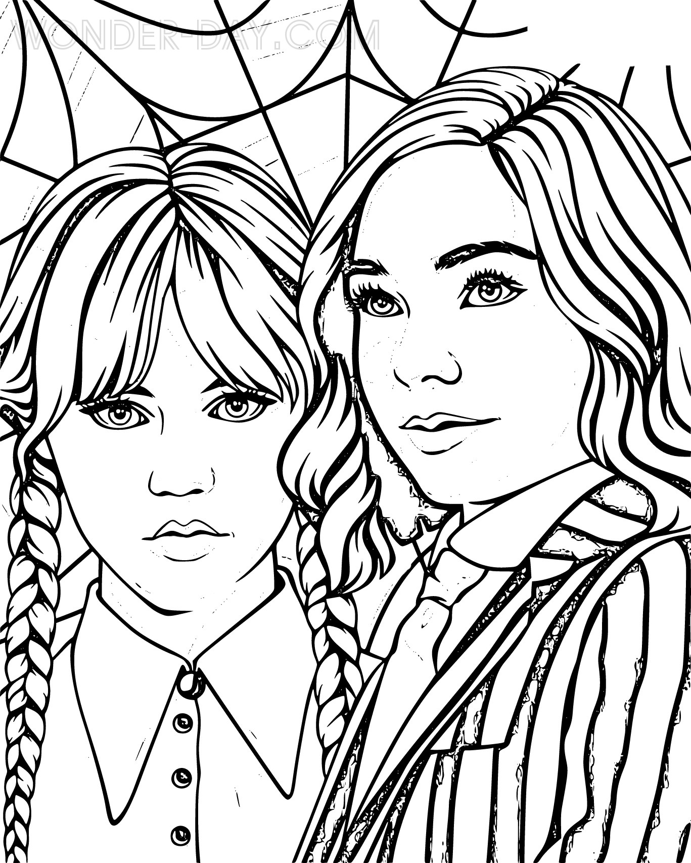 Wednesday Addams Coloring Pages | 22 Coloring Pages