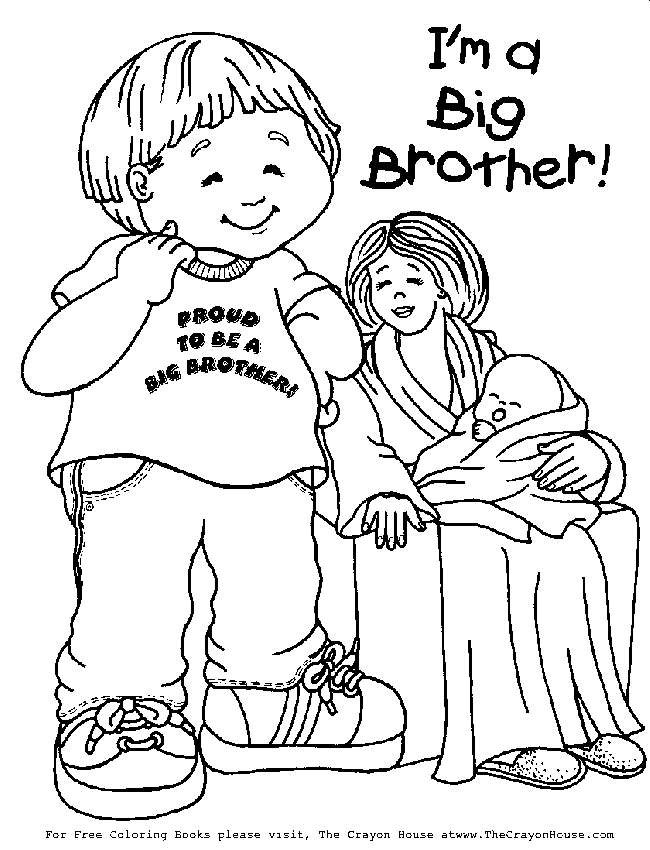 brother and sister coloring pages - Clip Art Library
