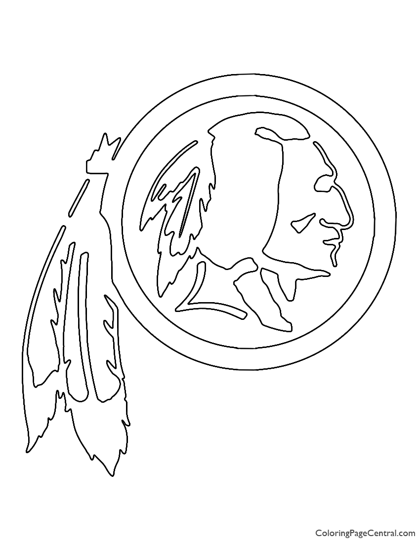 NFL Washington Redskins Coloring Page | Coloring Page Central