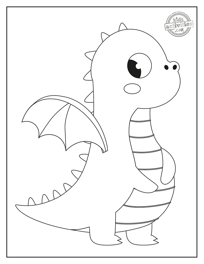 Cute Baby Dragon Coloring Pages | Kids Activities Blog