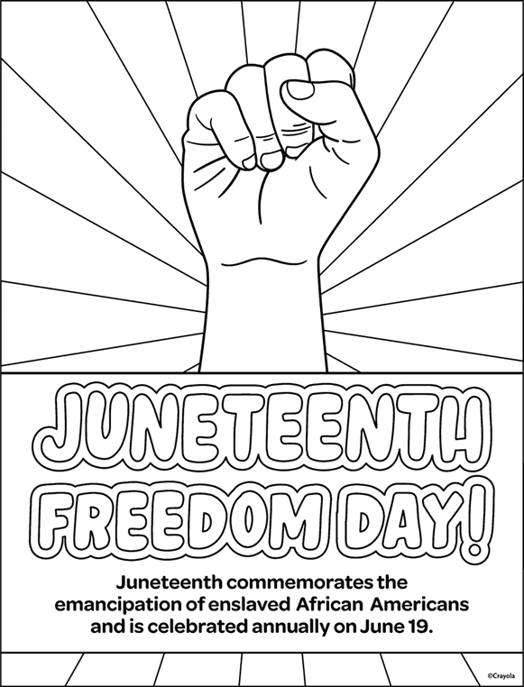 Juneteenth Freedom Day Coloring Page | crayola.com