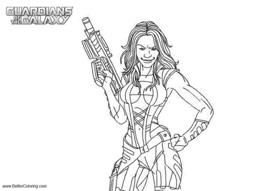 Gamora Coloring Pages - Coloring Home