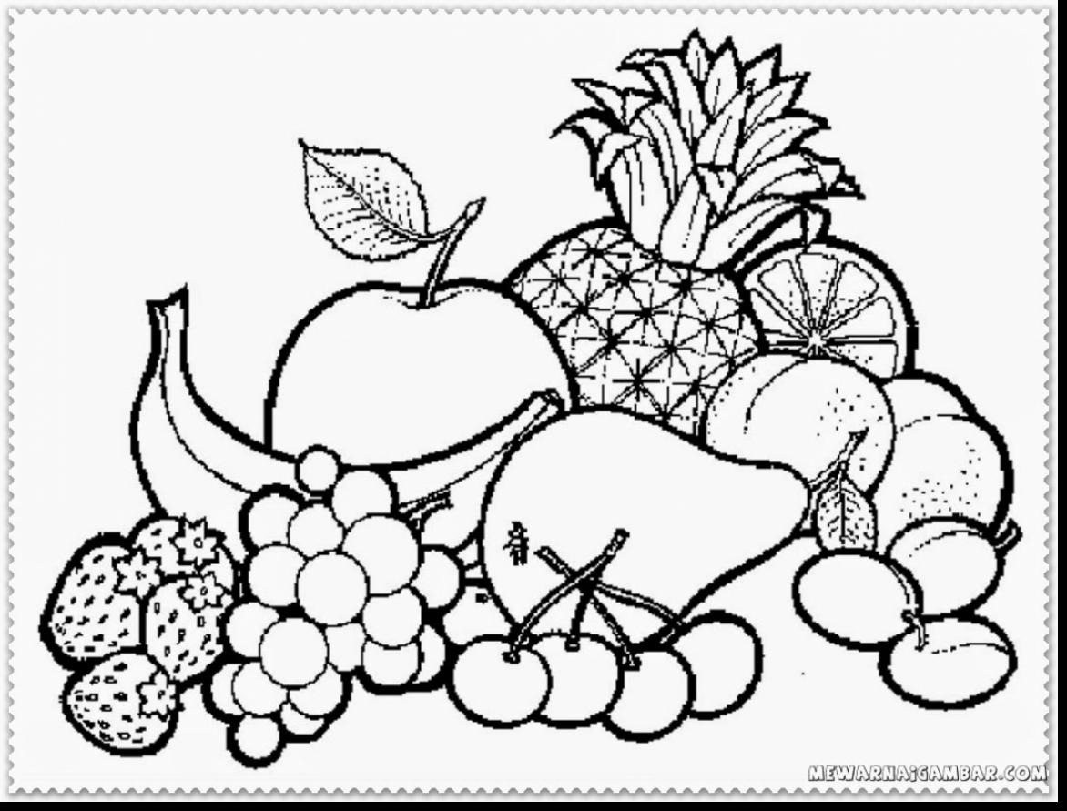 Cute Coloring Page Fruit - Novocom.top