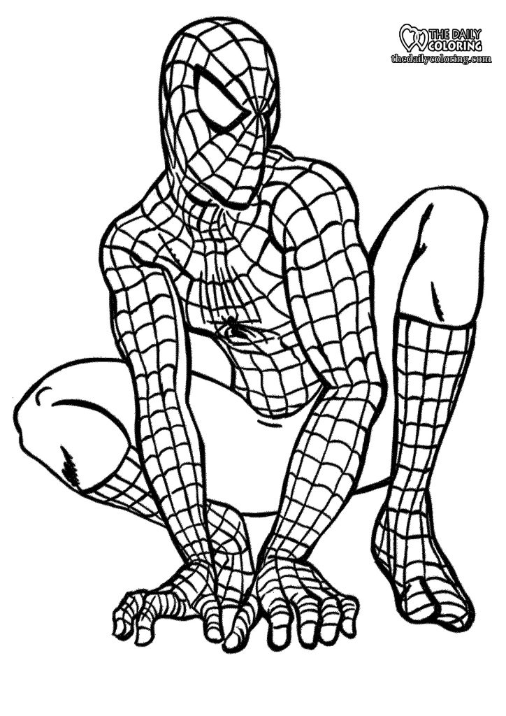 Spiderman Coloring Pages - The Daily Coloring